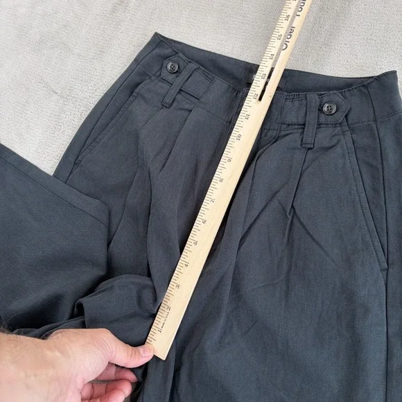 Madewell The Harlow Wide-Leg Trouser Pants in Black Women 00 NWOT $118 - Picture 10 of 12